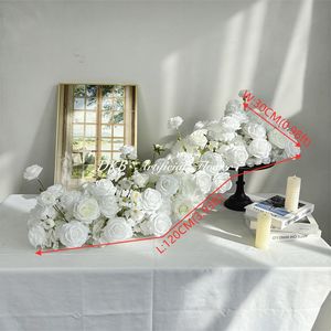 Camino de Mesa con Flores de Rosa para Decoración del Hogar, Personalización de Fábrica, Decoración para Eventos de Boda - Product Image 5