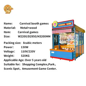 Divertissement en plein air interactif Carnaval Game Booth Commercial Adult Carnival Rides Ouvert à vendre