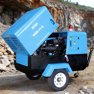 185 <span class=keywords><strong>Cfm</strong></span> Xách Tay Diesel Máy Nén Khí Cho Phun Cát - Product Image 1