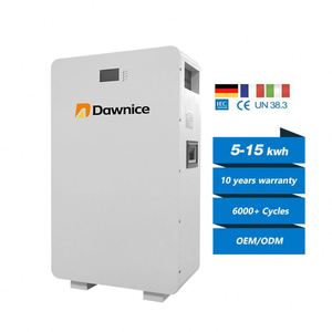 Batterie murale hybride Grade A 100Ah 200Ah 51.2V LiFePO4 avec BMS CAN, pour réseau électrique, 5-10kW 15kVA, protection IP54, garantie 10 ans - Product Image 1