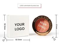 Produits de maquillage personnalisés MLM, vegan, sans cruauté, fard à paupières double couleur, longue tenue, palette de fard à paupières duo-chrome pailleté DIY
