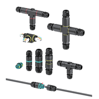 Boîte de jonction étanche IP68 Newstep avec connecteur rapide à 3 broches en alliage de cuivre et PA66, résistante aux températures de 40°C à +105°C, pour usage extérieur et jardin
