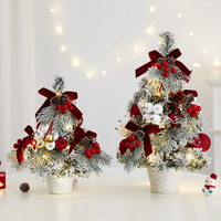 Nouvelle Collection 2027 : Mini Sapin de Noël Artificiel Floqué Effet Neige (30cm/40cm) pour Décoration de Bureau et Fêtes - Vente en Gros