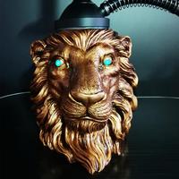 Chicha Lion Shisha créative en résine lumineuse avec lumière LED, style américain, décoration d'intérieur et cadeaux d'affaires