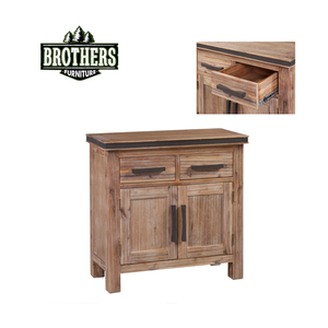 Meilleur prix Buffet solide à 2 portes de marque Atlas au design moderne Table de garde-robe pour la maison Salle à manger en bois fabriqué au Vietnam - Product Image 6