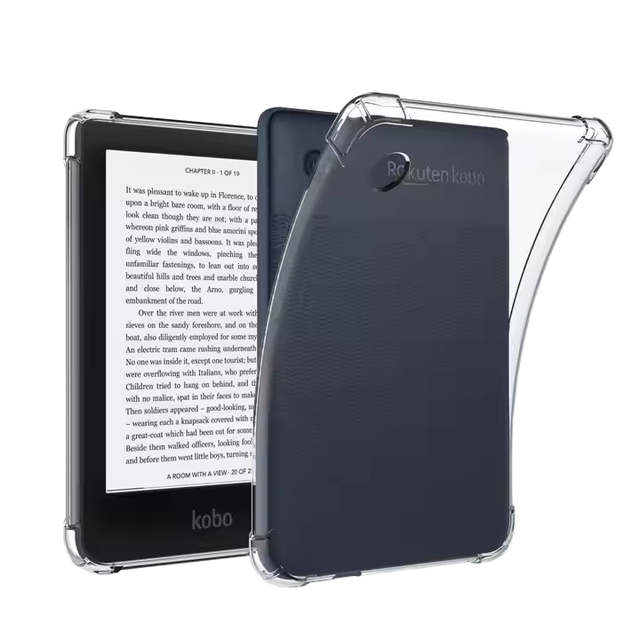 Kobo Clara 2E 6"/Kobo Clara Colour/BW Tablet Crystal Clear Soft TPU Air Bag Design Shockproof Protective Cover Made in China