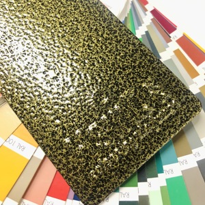 <strong>Antique</strong> <strong>Gold</strong> Hammer Texture Wrinkle Rough Finish Epoxy Polyester Electrostatic <strong>Spray</strong> Application Metal Powder Coating - Product Image 1