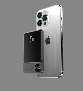 เครื่องชาร์จแม่เหล็ก PD 20W น้ำหนักเบาพิเศษ15W แบบไร้สาย5000mAh แบตเตอรี่สำรอง10000mAh สำหรับ iPhone - Product Image 4