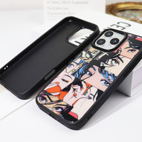 Coques de téléphone magnétiques personnalisées avec motifs floraux de personnages d'anime et de manga, en TPU et PC antichoc, pour iPhone 17 16 Pro Max – Vente en gros