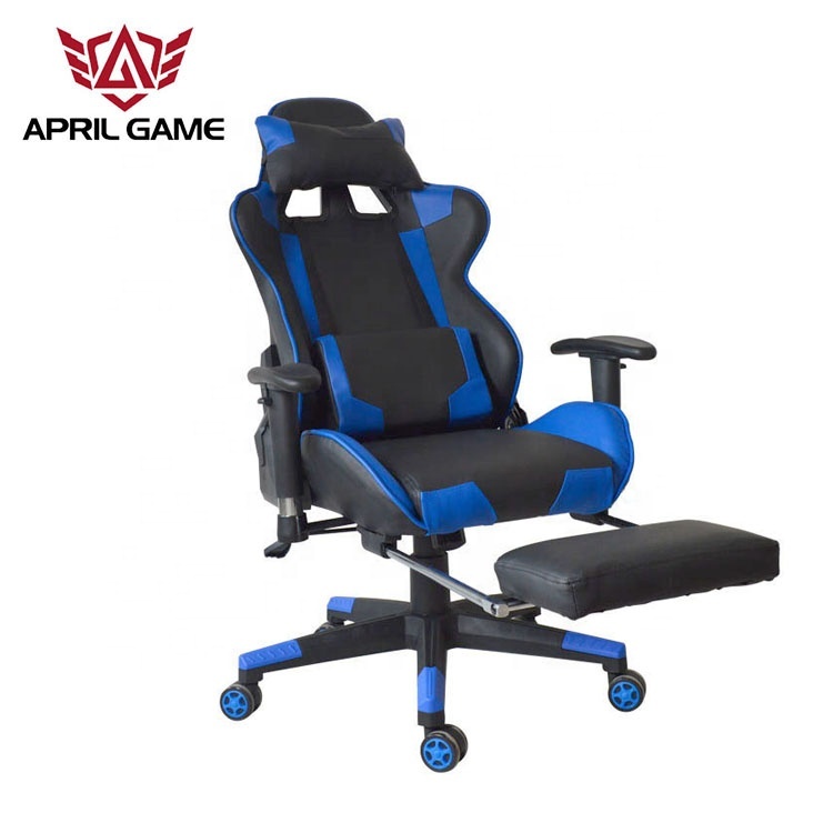 2020 modern Design computer pc racing style comfortable PU leather office running game chair with footrest