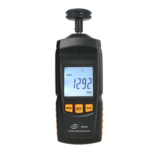 Contact Digital <strong>RPM</strong> Backlight Speed Meter <strong>Tester</strong> Universal Nondestructive Testing Motorcycle LCD Display Motor Tachometer - Product Image 1