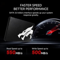 SSD Berkualitas Tinggi 2.5 SATA3 128GB 256GB 512GB 1TB Hard Drive Internal untuk PC Laptop Cangkang Logam