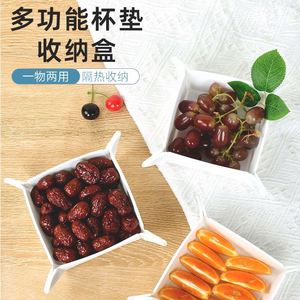 Bandeja de Almacenamiento Plegable de Silicona de un Solo Nivel, Moderna y Portátil, para Joyería, Alimentos, Herramientas, Juegos y Tazones - Product Image 6