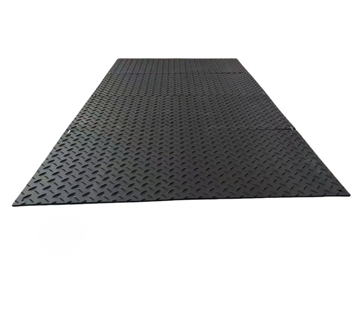 4x8 Floor Protectors Black | Custom-Sized Thickness Mud-Resistant Paving Slabs Agricultural Path Mats Extruded & Cut