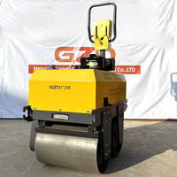 Compacteur routier vibrant à double tambour personnalisé en usine avec moteur diesel