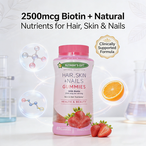 มีสินค้าพร้อมส่งในเดือนมีนาคม ผลิตภัณฑ์ความงามขายดี คอลลาเจนผสมไบโอตินและวิตามินซี คอลลาเจนกัมมี่สำหรับผม ผิว เล็บ และข้อต่อ - Product Image 2