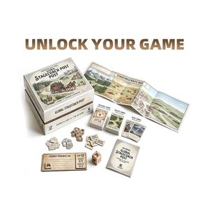 Étui magnétique à rabat avec compartiment secret, jeu de société d'exploration interactive tactile sur le thème des cartes et jetons vintage - Product Image 2
