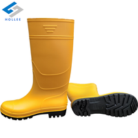 Bottes de pluie imperméables résistantes aux acides et aux alcalis, bottes de sécurité légères et antidérapantes en PVC et caoutchouc pour les travaux agricoles