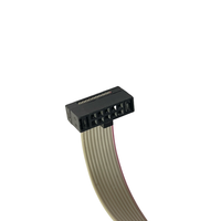 Kabel Ekstensi Data IDC 2.54 Pitch 6/8/10/14/16/20/40/50 Pin Sederhana dengan Konektor IDC Kabel Pita Datar dengan Tepi Merah