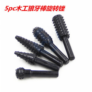 5Pcs Cấp Công Nghiệp Carbon Thép Quay Tập Tin Dụng Cụ Tay Cho Gỗ Làm Việc Và Hiệu Quả Nộp Hồ & Hình - Product Image 2