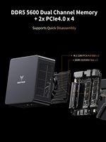Aggloméré Minisforum Um890 Pro Mini Pc Amd 9 8945hs Amd Radeo 780m (graphiques 2800mhz) 9 8945hs Performance Puissant
