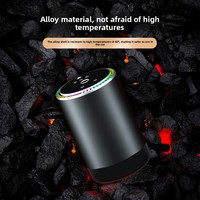 Nouveau diffuseur d'arômes intelligent pour voiture New Star Top Metal avec parfum léger et éclairage d'ambiance, capacité 25-50 ml, à fixer sur le siège