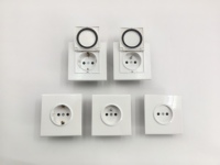 Interruptor de Pared Resistente al Fuego, sin Bordes, Estilo Francés/Alemán, para Proyectos de Cableado en Apartamentos y Edificios Comerciales