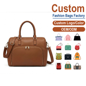 Bolsa de Pañales de Cuero Genuino, Bolso Tote para Mamá de Gran Capacidad, Bolsas Organizadoras para Bebé con Bolsillo para Biberón, Bolsa de Viaje para Maternidad, Fabricante OEM - Product Image 1