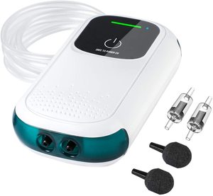 Bomba de Aire para Acuario SONGYI AC/DC Recargable y Portátil con 2 Salidas de Aire para Peceras y Pesca al Aire Libre - Product Image 1