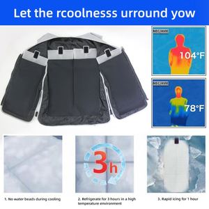 Practical Body <b>Cooling</b> Ice Vest Gel Ice Bag Work Vest, Ice Cold <b>Jacket</b> High Quality Custom logo Liquid <b>Cooling</b> Vest - Product Image 2