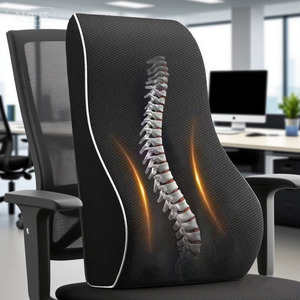 Bán buôn bộ nhớ bọt thắt lưng đệm Ergonomic trở lại hỗ trợ gối dệt Kim Tư thế sửa chữa ghế xe y tế trở lại phần còn lại - Product Image 6