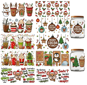 Más de 90000 Estilos de Adhesivos Decorativos para Vasos de 16 oz, Diseño de Terror de Halloween en 3D con Protección UV para Serigrafía - Product Image 2