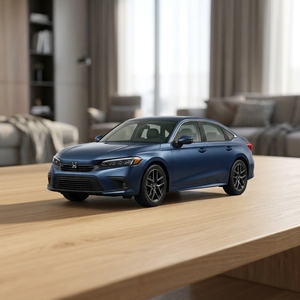 <span class=keywords><strong>Honda</strong></span> Civic 1.5T Turbo Sedán Azul, Automático CVT, 5 <span class=keywords><strong>Plazas</strong></span>, Volante a la Izquierda, Auto Compacto Usado para Exportación, 2019, Euro VI - Product Image 3