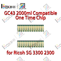 Puce compatible COLORTIME GC43 pour cartouche d'imprimante Ricoh SG3300 SG2300, puces de cartouche GC43