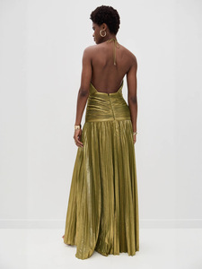Robe de soirée d'été 2025 pour femme, sans bretelles, patchwork, maxi, sans manches, élégante, streetwear - Product Image 5