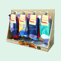 Étagère de comptoir en papier pour la vente au détail, présentoir en carton pour chapeaux, vêtements, chaussures, t-shirts, chaussettes