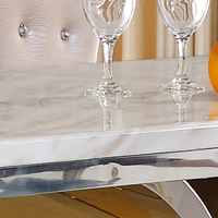 Offre spéciale table à manger italienne moderne en marbre ensembles de table à manger en marbre 6 places