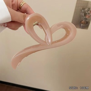 Nouvelle Pince à Cheveux en Plastique PC Haut de Gamme pour Femme, Ornement Élégant pour Chignon, Design Griffe de Requin - Product Image 4