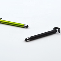 Mini autocollant en plastique pour peinture sur support de téléphone, prise d'écouteurs, pointe en silicone, stylo à bille pour écran, nouveauté 2020