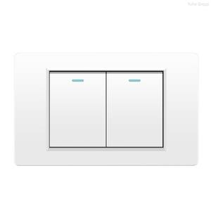 Prise murale universelle standard en panneau PC blanc, interrupteur d'éclairage, prise de bureau - Product Image 2