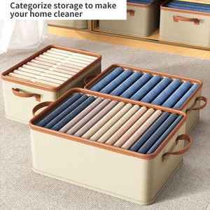 Household Hot Sale Clothes Organizer Washable Wardrobe Drawer Organizer for Clothes Jeans Closet <b>Storage</b> <b>Bins</b> - Product Image 4