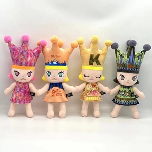 Peluche mignonne nœud papillon visage triste, poupée en peluche douce de dessin animé, figurine pleurante Kawaii, fournisseur de machines à pinces, prix de <span class=keywords><strong>jeu</strong></span> d'arcade - Product Image 2