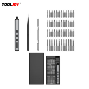 Tooljoy Set mata obeng elektrik, peralatan reparasi ponsel presisi untuk perbaikan ponsel 68 dalam 1 - Product Image 1
