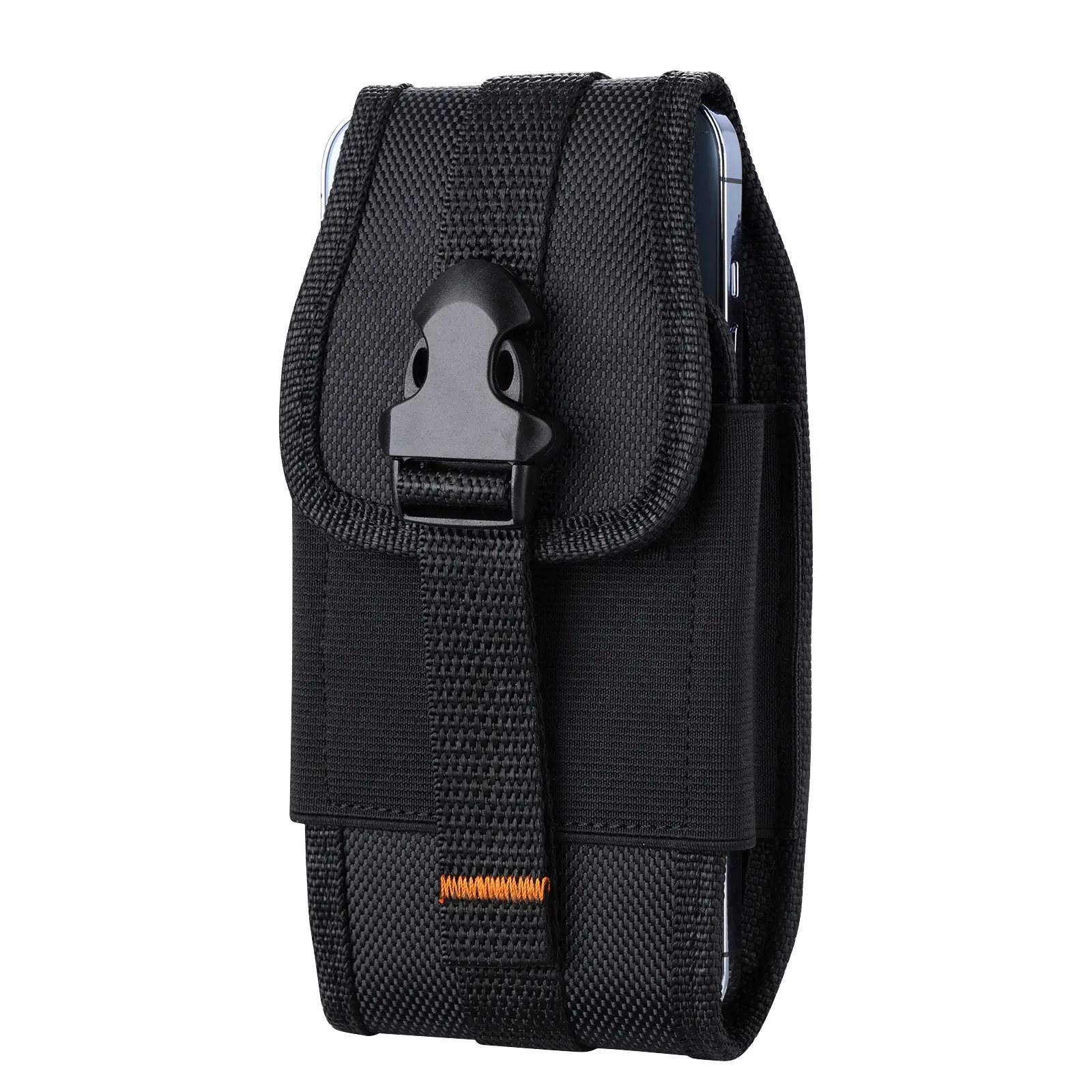 Nylon Canvas Phone Holster Holder, Phone Belt Pouch Swivel Clip Phone Holster for Android Moto for Samsung LG Google iPhone 11