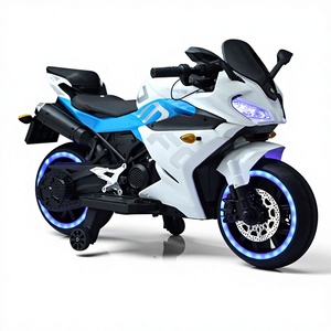 Moto <span class=keywords><strong>de</strong></span> <span class=keywords><strong>course</strong></span> rechargeable pour enfants, moto électrique à deux roues avec roues en EVA, pour la conduite des enfants - Product Image 1