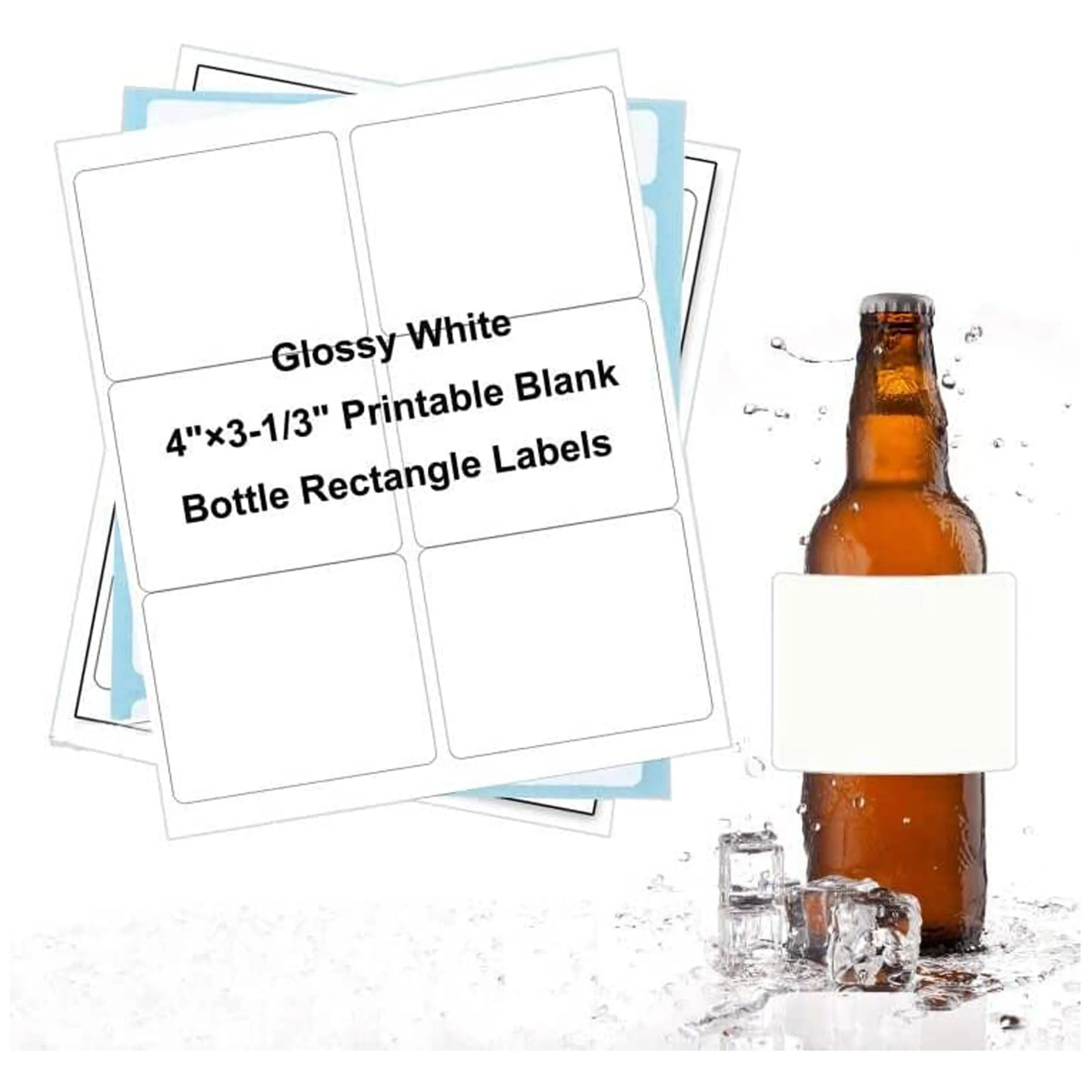 White Blank Self Adhesive A4 8.5*11 30 Up Labels 1 X 2 5/8 Sheets 8.5x11" Shipping Sticker Barcode Sku Labels