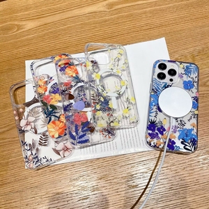 Funda magnética de flores transparentes a la moda, funda de teléfono de carga inalámbrica Floral para <span class=keywords><strong>iPhone</strong></span> 16E 16 15 Plus 14 Pro Max <span class=keywords><strong>13</strong></span> 12 Pro - Product Image 5