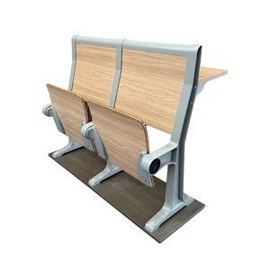 Asientos para Auditorio Escolar LH-288, Respaldo de Madera Fijo, Patas de Aluminio, Sillas en Fila - Product Image 3