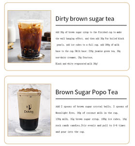 Doking Okinawa Sirop Sirop de <span class=keywords><strong>sucre</strong></span> noir Sirop de <span class=keywords><strong>sucre</strong></span> brun pour les magasins de thé au lait Boba Tea Bakery Shop Tapioca Ball Drinks Dirty Boba - Product Image 5