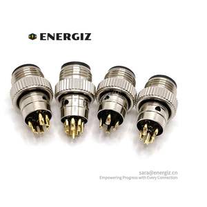 توريد المصنع رمز محمية نوع M12 موصل ذكر 3 4 5 8 12 دبوس للكابل المصبوب - Product Image 4